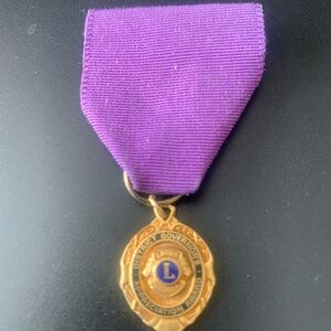 Vintage Lions Club District Governors Appreciation Award